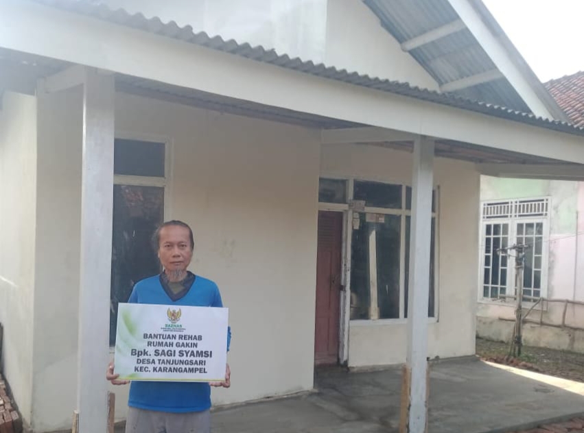 BAZNAS Indramayu Bantu Rehabilitasi Rumah Warga Terdampak Bencana